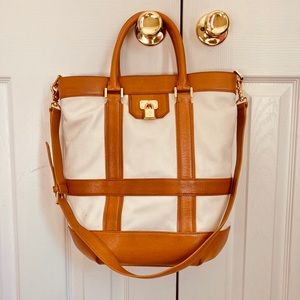 Tory Burch leather satchel crossbody bag